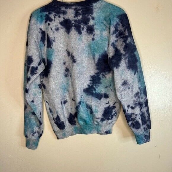 Ivysport Penn Classic Sweatshirt (Heather Grey) Custom Tie Dye Size Small - Picture 3 of 6